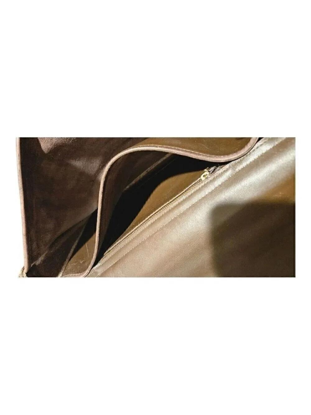 Coach Unisex Brown Leather Adjustable Shoulder Strap Flap Closure Messenger Bag